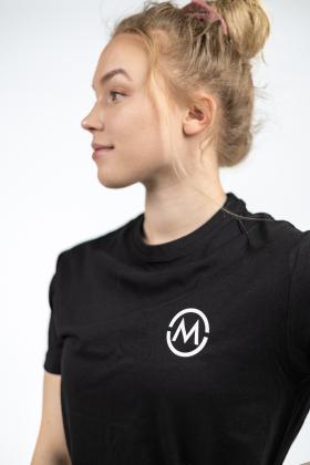M-Sportswear Unisex T-paita, valkoisella logolla