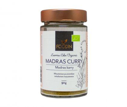 FOODIN Madras Curry, luomu, 90 g