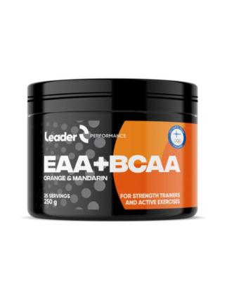 Leader Performance EAA+BCAA 250 g, Orange-Mandarin