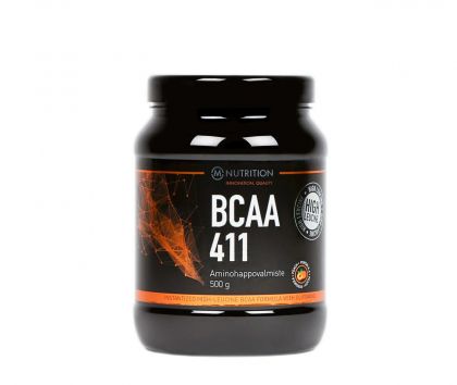 M-Nutrition BCAA 411 500 g Persikka (Poistuva maku)