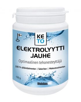 Vitabalans KETO Elektrolyyttijauhe, 120 g
