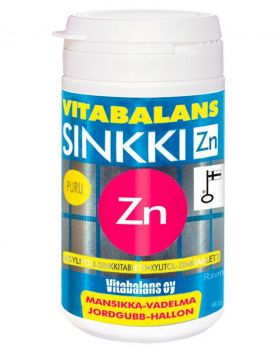 Vitabalans Sinkki Zn, 90 purutabl.