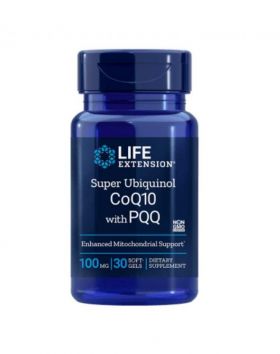 LifeExtension Super Ubiquinol CoQ10 with PQQ, 100 mg, 30 kaps.