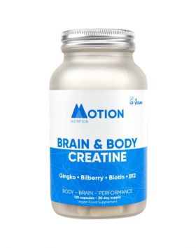 Motion Nutrition Brain & Body Creatine, 120 kaps. (Poistotuote, 05/22)