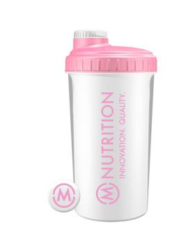 M-NUTRITION Shaker, Valkoinen / Bubblegum Pink 750 ml