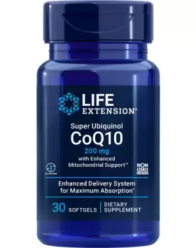 LifeExtension Super Ubiquinol CoQ10, 200 mg, 30 kaps.